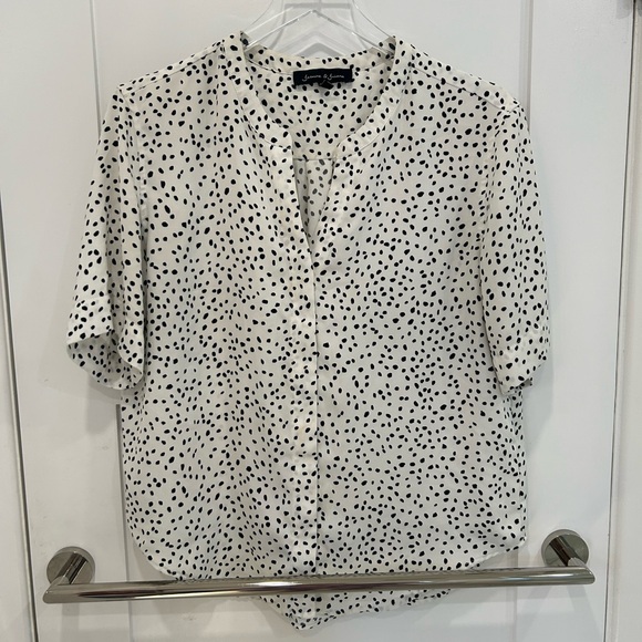 Polkadot Office Professional Blouse Ladies Size M🤍 - Picture 2 of 5